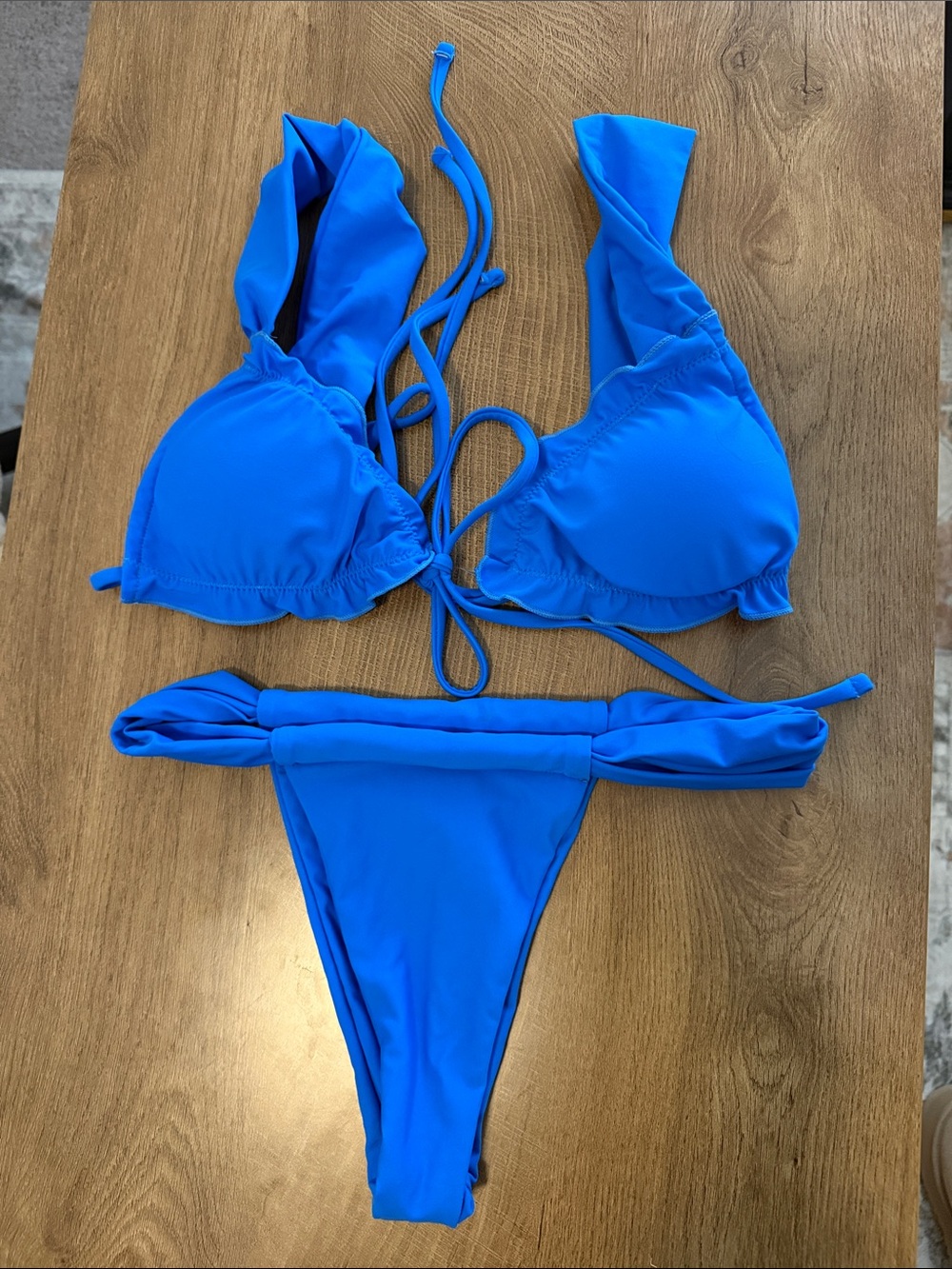 Electric Blue Two-Piece Bikini Set